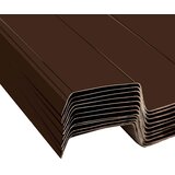 Krovni panel 12 pcs Smeđa 129 x 45 cm Pocinčani čelik | shoptok.hr