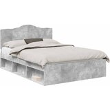  Krevetna konstrukcija s uzglavljem Betonska siva 150 x 200 cm | shoptok.hr