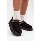 Boto Women's Low Snow Boots With Moving Strap And Embroidery On Platform Black Lyrisse | Shoptok.si