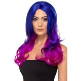 Fever fashion ombre wig wavy long blue & pink 48906 Cene