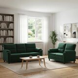  Set sofe 2 pcs Tamnozelena Baršun | shoptok.hr