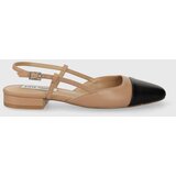 Steve Madden Kožne balerinke Belinda boja: bež, s otvorenom petom, SM11002823 | shoptok.hr