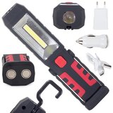  3v1 LED akumulatorska delavniška svetilka COB + power bank Cene