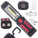 3v1 LED akumulatorska delavniška svetilka COB + power bank