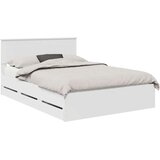  Okvir za krevet Bijelo 140 x 190 cm Inženjersko Drvo - Bijelo 140 x 190 cm | shoptok.hr