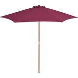 Vanjski suncobran s drvenim stupom 270 cm bordo Cijene