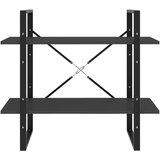 Ormarić za knjige s 2 razine sivi 80x30x70 cm konstruirano drvo | Eponuda.com