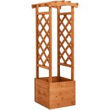 Maison Chic Cvetlično korito - Cvetlični Lonec z mrežo in obokom 49x39x130 cm les jelke, (21789339) | Shoptok.si