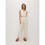 Reserved - LADIES` TROUSERS - krem Cijene