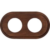  Elhard - Keramički retro prekidač br. 1 i utičnica 230V sa ramom crna/drvo | Eponuda.com