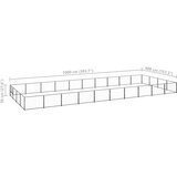  Kavez za pse crni 40 m² čelični | shoptok.hr