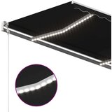  Automatska tenda sa senzorom za vjetar LED 400x300 cm antracit | shoptok.hr