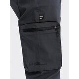 Ombre Men's JOGGER pants with stand-off and zippered cargo pockets - graphite | shoptok.hr