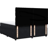  Krevet s oprugama i madracem crni 200x200 cm baršunasti | shoptok.hr