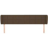  Vzglavje z ušesi temno rjavo 183x23x78/88 cm blago, (20936209) | Shoptok.si