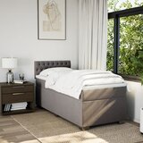  Krevet s oprugama i madracem smeđesivi 90x200 cm od tkanine | shoptok.hr