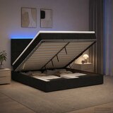  Krevet od pjene s madracem i LED-om Crna 180 x 200 cm Tkanina | shoptok.hr