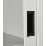 vidaXL Omara z drsnimi vrati svetlo siva 90x40x90 cm jeklo | Shoptok.si