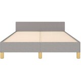 vidaXL Posteljni okvir z vzglavjem svetlo siv 120x190 cm tkanina | Shoptok.si