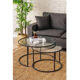Hanah home sto za dnevnu sobu belarus 80 black transparent | ePonuda.com
