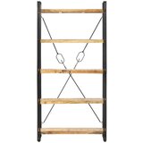 Maison Chic Knjižna omara - Knjižni regal 5-nadstropna 90x30x180cm trden mangov les, (21725277) Cene