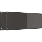  Kuhinjski zid 2 pcs Tamno siva 100 x 40 cm | shoptok.hr