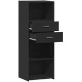  Visoka komoda crna 45 x 42,5 x 124 cm od konstruiranog drva | Eponuda.ba