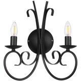  ONLI - Zidna svetiljka POMPEI 2xE14/6W/230V crna | Eponuda.com