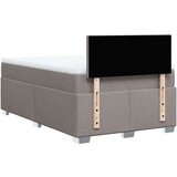 vidaXL Box spring postelja z vzmetnico taupe 120x190 cm blago | Shoptok.si
