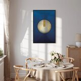  Slika - In the Shadow of Classic Blue (1-part) - Golden Circle in Abstraction 40x60 | shoptok.hr