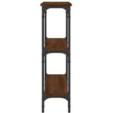  Konzolni stol smeđa boja hrasta 75x22 5x75 cm konstruirano drvo | shoptok.hr