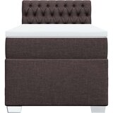 vidaXL Krevet s oprugama i madracem tamnosmeđi 100 x 200 cm od tkanine | shoptok.hr