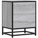 vidaXL Noćni ormarić Sivi Sonoma 40x31x50 cm Konstruirano drvo i metal | shoptok.hr