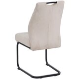 CARRYHOME NIHAJNI STOL, kovina, tekstil črna, bež | Shoptok.si
