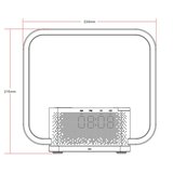  Immax 08994L - LED prigušiva stona lampa sa budilnikom i punjenjem 18W/230V bela | Eponuda.com