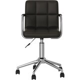Maison Chic Vrtljiv Jedilni stoli - Vzorci stoli črno umetno usnje A1710, (22031420) Cene
