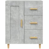  Komoda siva boja betona 69,5x34x90 cm od konstruiranog drva | shoptok.hr