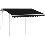 Maison Chic Ročno zložljiva tenda - Senčniki s stebrički 3x2,5 m antracitna, (22038837) | Shoptok.si