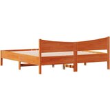  Okvir kreveta s uzglavljem voštano smeđi 180x200 cm od borovine | shoptok.hr