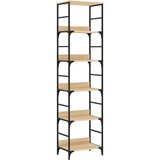  Polica za knjige Sonoma hrast 50x33x188,5 cm Konstruirano drvo | shoptok.hr