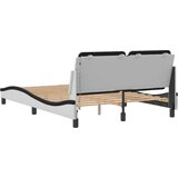  Okvir kreveta s LED-om bez madraca Zadar bijelo-crni 120 x 200 cm | shoptok.hr