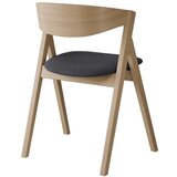 Hammel Furniture Tamno siva/u prirodnoj boji blagovaonska stolica od punog hrasta City – | shoptok.hr