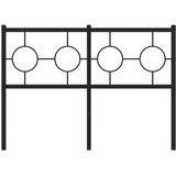  Metalno zamjensko uzglavlje crno 120 cm | shoptok.hr