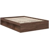  Konstrukcija postelje Rjav hrast 140 x 200 cm Konstruiran les, (5000121171) | Shoptok.si