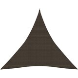 vidaXL Senčno jadro 160 g/m² rjavo 4x4x4 m HDPE Cene
