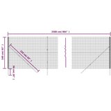  Ograda od žičane mreže zelena 1 6 x 25 m od pocinčanog čelika | shoptok.hr
