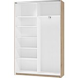 CARRYHOME večnamenska omara, bela, barve hrasta | Shoptok.si