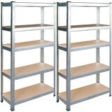 Janshop Humberg metalni set polica za odlaganje, 2 komada, 180 x 90 x 40 cm, HR-812 Cijene