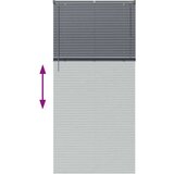 vidaXL Zavjesa za prozor sa zavjesama Ostalo Tamnosiva 100 x 220 cm Aluminij | shoptok.hr