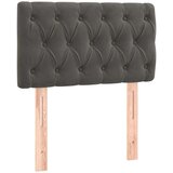 Box spring postelja z vzmetnico temno siva 80x200 cm žamet, (20898809) | Shoptok.si